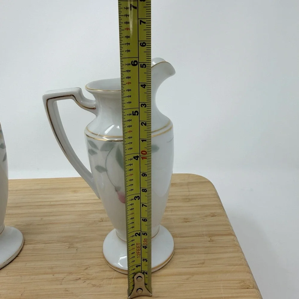 Vintage Noritake‎ Azalea Berry Sugar Shaker & Creamer Red Stamp 19322 Japan